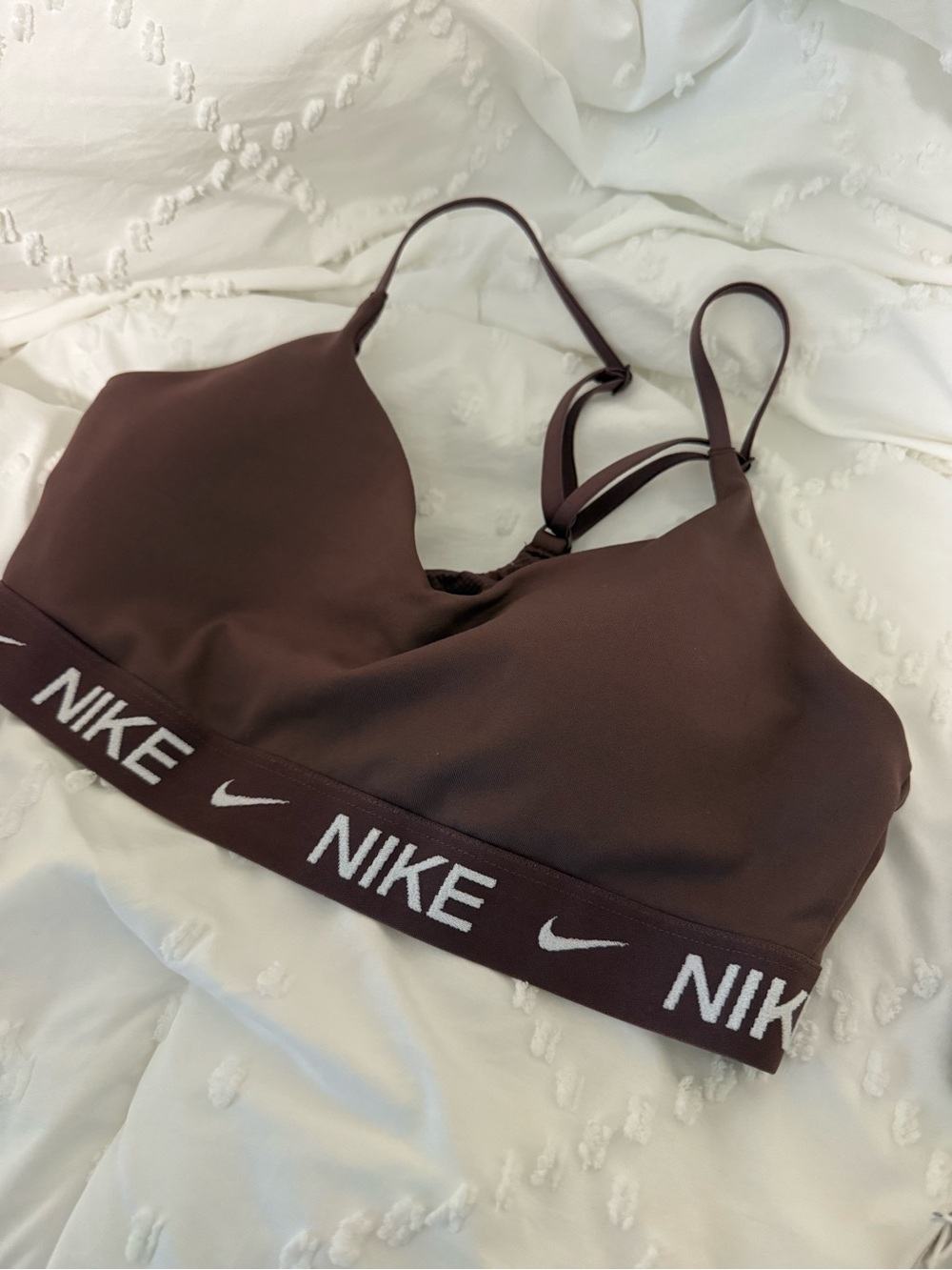 Nike Brown Strappy Sports Bra
